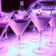 Welcome drink in a night club - bar counter